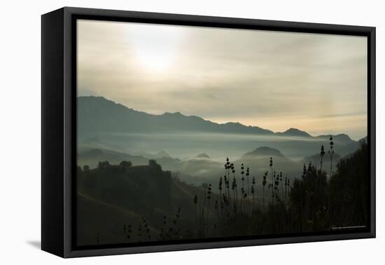 Fog in the Mountain-Linden Sally-Framed Stretched Canvas