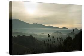 Fog in the Mountain-Linden Sally-Stretched Canvas