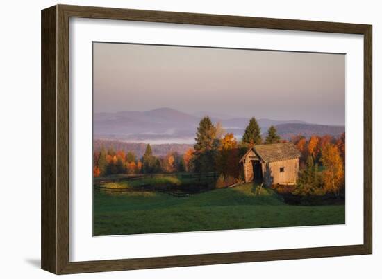Fog in the Valley-Michael Blanchette-Framed Photographic Print