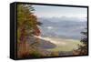 Fog in Valleys Smoky Mountain National Park Viewed from Foothills Parkway-Trish Drury-Framed Stretched Canvas