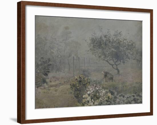 Fog in Voisins, c.1874-Alfred Sisley-Framed Giclee Print