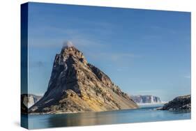 Fog Lifting on the Steep Cliffs of Icy Arm, Baffin Island, Nunavut, Canada, North America-Michael Nolan-Stretched Canvas