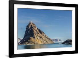 Fog Lifting on the Steep Cliffs of Icy Arm, Baffin Island, Nunavut, Canada, North America-Michael Nolan-Framed Photographic Print