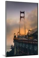 Fog Light Mood Afternoon, North Tower - Golden Gate Bridge - San Francisco-Vincent James-Mounted Photographic Print