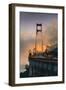 Fog Light Mood Afternoon, North Tower - Golden Gate Bridge - San Francisco-Vincent James-Framed Photographic Print