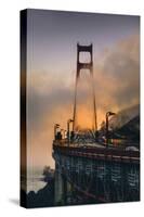 Fog Light Mood Afternoon, North Tower - Golden Gate Bridge - San Francisco-Vincent James-Stretched Canvas
