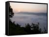 Fog on the Connecticut River, Sugarloaf Mountain State Reservation, Deerfield, Massachusetts, USA-Jerry & Marcy Monkman-Framed Stretched Canvas