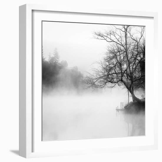 Fog on the Lake 1-Sally Linden-Framed Photographic Print