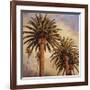 Fog over Canary Palms-Rick Garcia-Framed Giclee Print