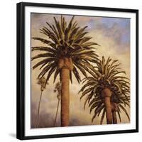 Fog over Canary Palms-Rick Garcia-Framed Giclee Print