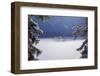 fog over frozen lake-Norbert Maier-Framed Photographic Print