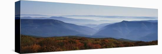 Fog over Hills, Dolly Sods Wilderness, Monongahela National Forest, West Virginia, USA-null-Stretched Canvas