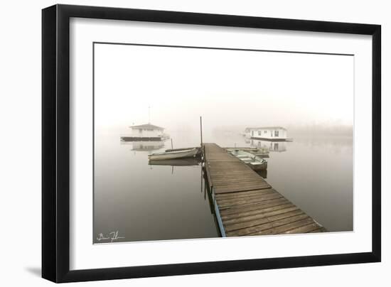 Fog Over Horseshoe Pond-5fishcreative-Framed Giclee Print