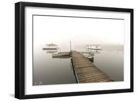 Fog Over Horseshoe Pond-5fishcreative-Framed Giclee Print