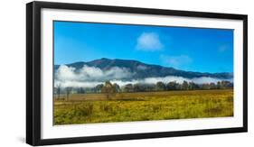 Fog over mountain, Cades Cove, Great Smoky Mountains National Park, Tennessee, USA-null-Framed Photographic Print