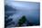 Fog over pond at sunrise, Copperas Pond, Adirondack Mountains State Park, New York State, USA-null-Mounted Photographic Print