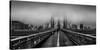 Fog over the Brooklyn Bridge, Brooklyn, Manhattan, New York City, New York State, USA-null-Stretched Canvas