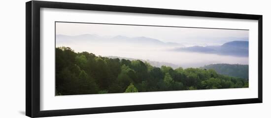 Fog over Valley, Great Smoky Mountains National Park, Tennessee, USA-null-Framed Photographic Print