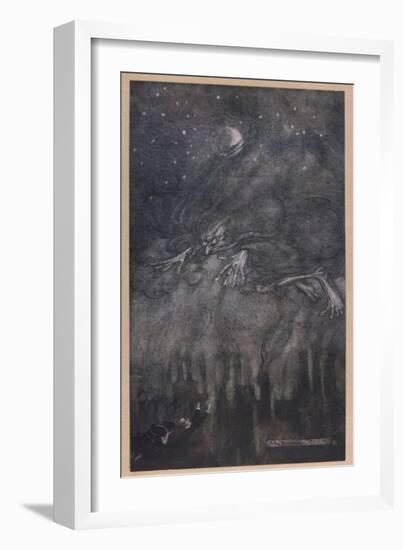 Fog Personified-Arthur Rackham-Framed Art Print