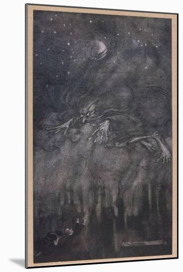 Fog Personified-Arthur Rackham-Mounted Art Print