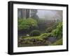 Fog, Portland Japanese Garden, Portland, USA, Oregon-Michel Hersen-Framed Premium Photographic Print