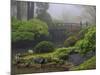 Fog, Portland Japanese Garden, Portland, USA, Oregon-Michel Hersen-Mounted Photographic Print