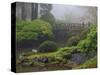 Fog, Portland Japanese Garden, Portland, USA, Oregon-Michel Hersen-Stretched Canvas