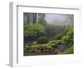Fog, Portland Japanese Garden, Portland, USA, Oregon-Michel Hersen-Framed Photographic Print