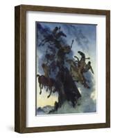 Fog Rider, 1896-Albert Welti-Framed Giclee Print