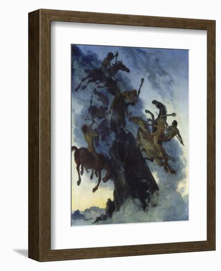 Fog Rider, 1896-Albert Welti-Framed Giclee Print