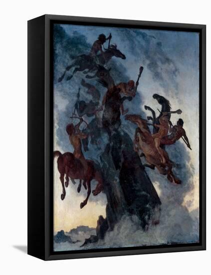 Fog Riders-Albert Welti-Framed Stretched Canvas