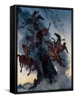 Fog Riders-Albert Welti-Framed Stretched Canvas