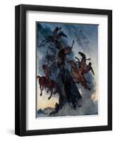 Fog Riders-Albert Welti-Framed Giclee Print