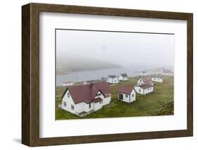 Fog Rolls in over the Small Preserved Fishing Village of Battle Harbour-Michael Nolan-Framed Photographic Print