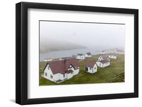 Fog Rolls in over the Small Preserved Fishing Village of Battle Harbour-Michael Nolan-Framed Photographic Print