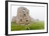 Fog Shrouds Hammershus Castle on the Most Northerly Tip of Bornholm, Denmark, Scandinavia, Europe-Michael Nolan-Framed Photographic Print