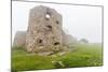 Fog Shrouds Hammershus Castle on the Most Northerly Tip of Bornholm, Denmark, Scandinavia, Europe-Michael Nolan-Mounted Photographic Print
