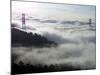 Fog Shrouds the Golden Gate Bridge and the Marin Headlands Near Sausalito-null-Mounted Photographic Print