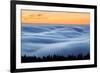 Fog Stream at Sunset, Mount Tam, Pacific Ocaen, San Francisco-Vincent James-Framed Photographic Print