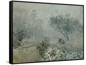Fog, Voisins, 1874-Alfred Sisley-Framed Stretched Canvas