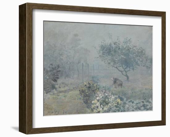 Fog, Voisins, 1874-Alfred Sisley-Framed Giclee Print