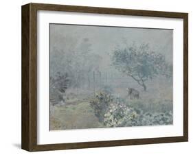 Fog, Voisins, 1874-Alfred Sisley-Framed Giclee Print