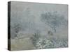 Fog, Voisins, 1874-Alfred Sisley-Stretched Canvas