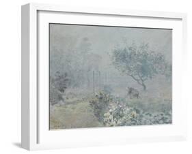 Fog, Voisins, 1874-Alfred Sisley-Framed Giclee Print