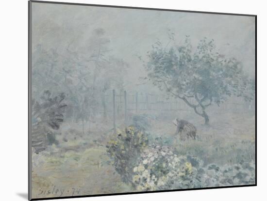 Fog, Voisins, 1874-Alfred Sisley-Mounted Giclee Print
