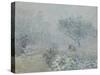 Fog, Voisins, 1874-Alfred Sisley-Stretched Canvas