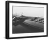 Fog White Out Bridge at Lake Merritt, Oakland-null-Framed Premium Photographic Print