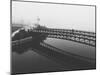 Fog White Out Bridge at Lake Merritt, Oakland-null-Mounted Premium Photographic Print