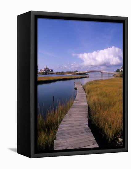 Fogers Island Walkway, Ocean City, Maryland, USA-Bill Bachmann-Framed Stretched Canvas