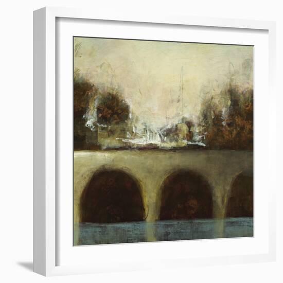 Foggy Bridge II-Randy Hibberd-Framed Art Print